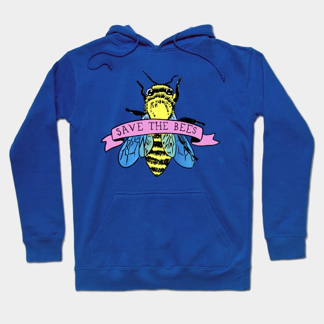 Save the bees Hoodie by SpicyNoodle